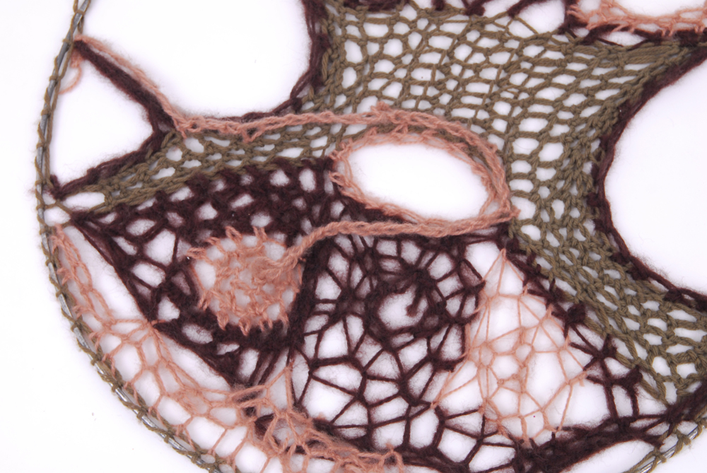 Handwoven Circular Fiber Artwork