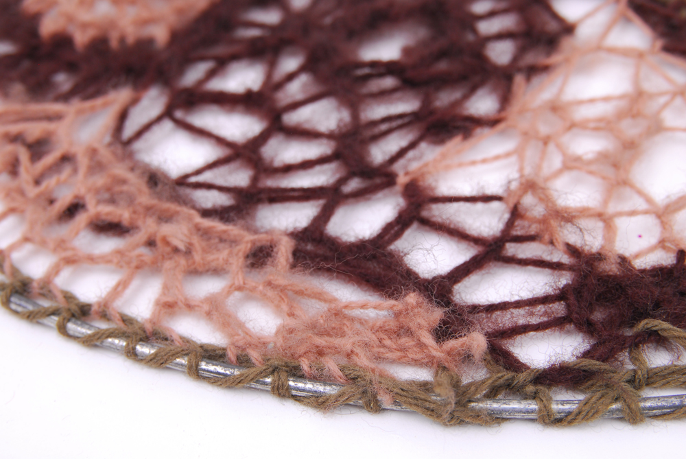 Handwoven Circular Fiber Artwork