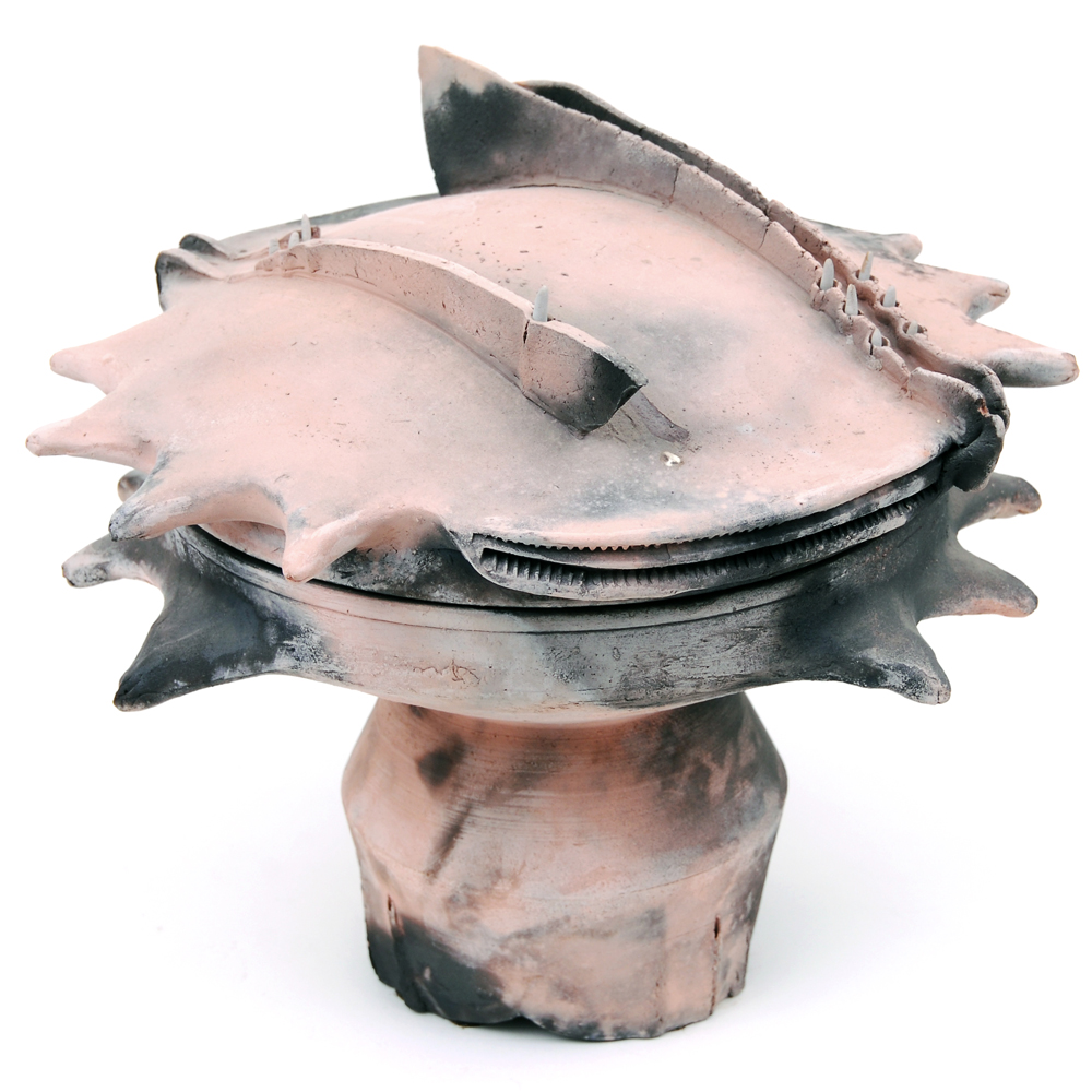 Jeff Kirk "Baby Teeth" Pit Fired Lidded Vessel