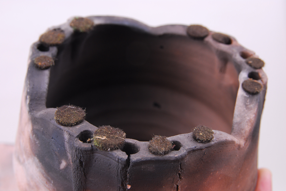 Jeff Kirk "Baby Teeth" Pit Fired Lidded Vessel