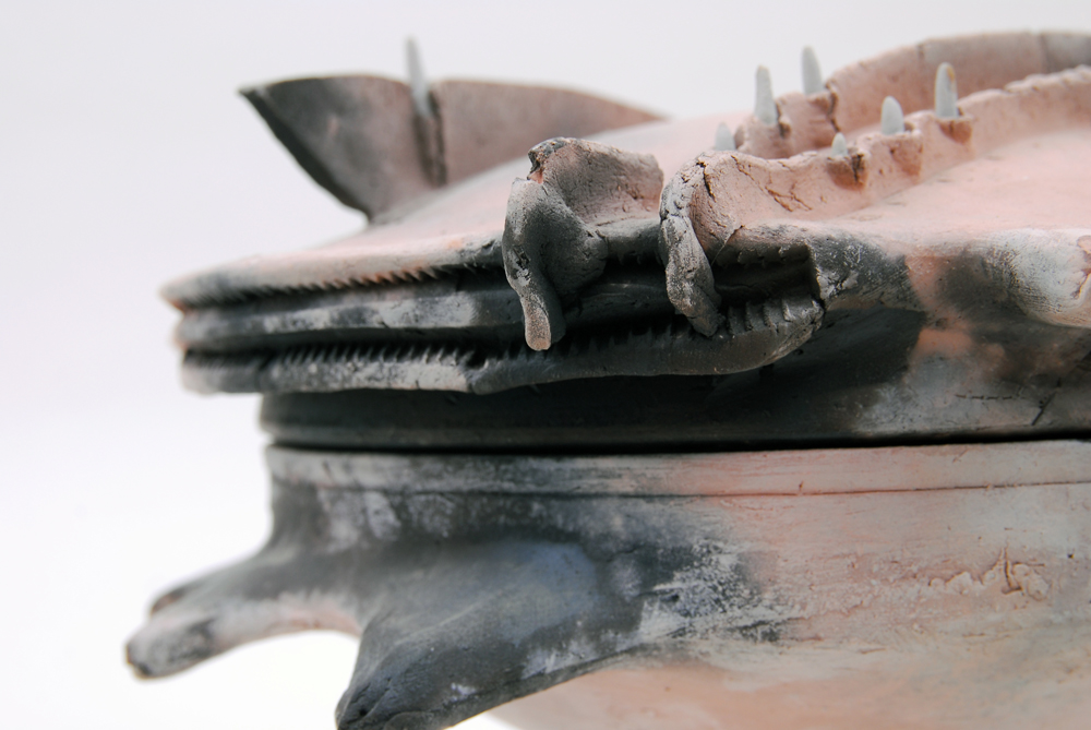 Jeff Kirk "Baby Teeth" Pit Fired Lidded Vessel