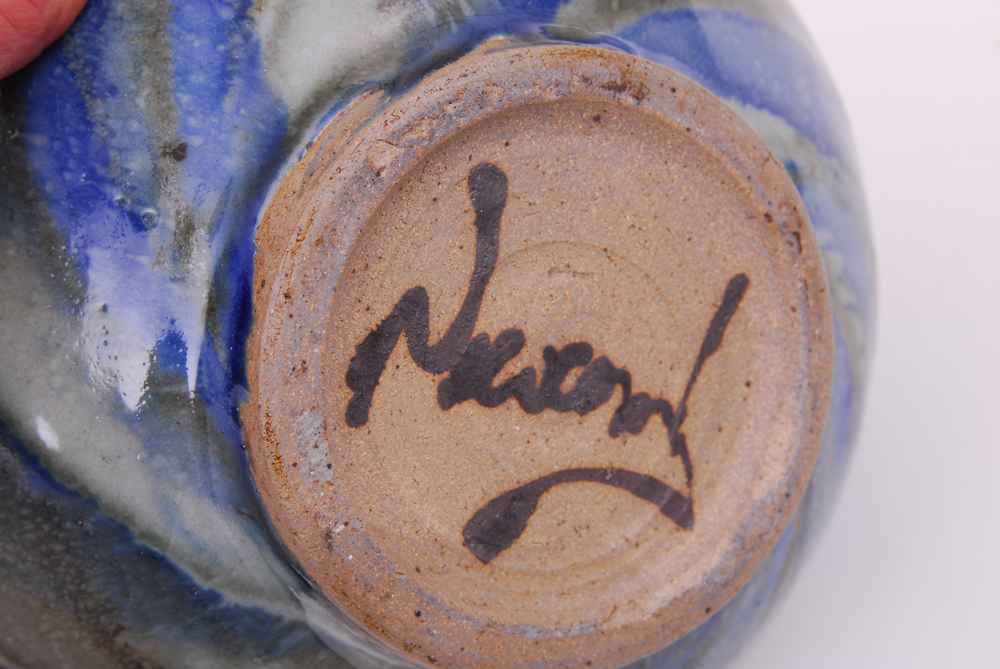 Signed Hand Thrown Art Pottery Vase