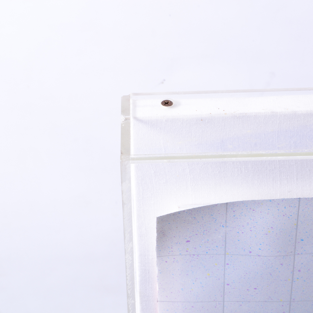 Modern Paper Artwork in Acrylic Case