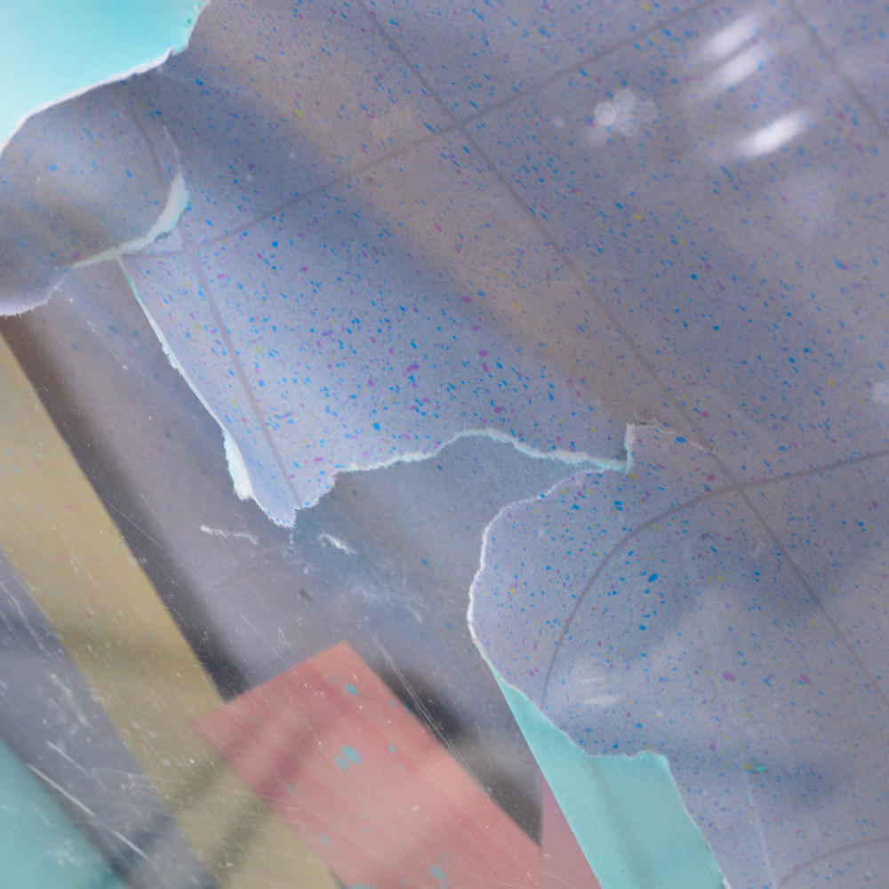 Modern Paper Artwork in Acrylic Case