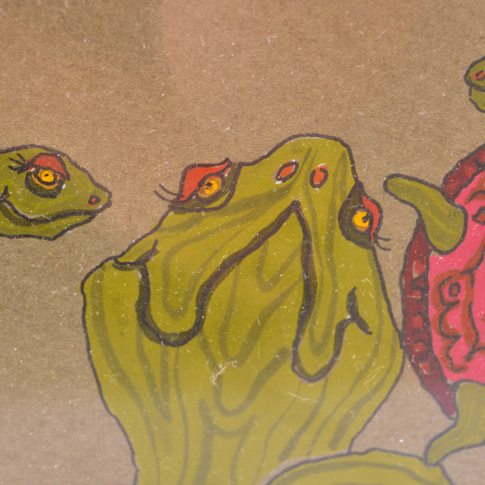 Original Judy Petacque Painting of Turtle Family