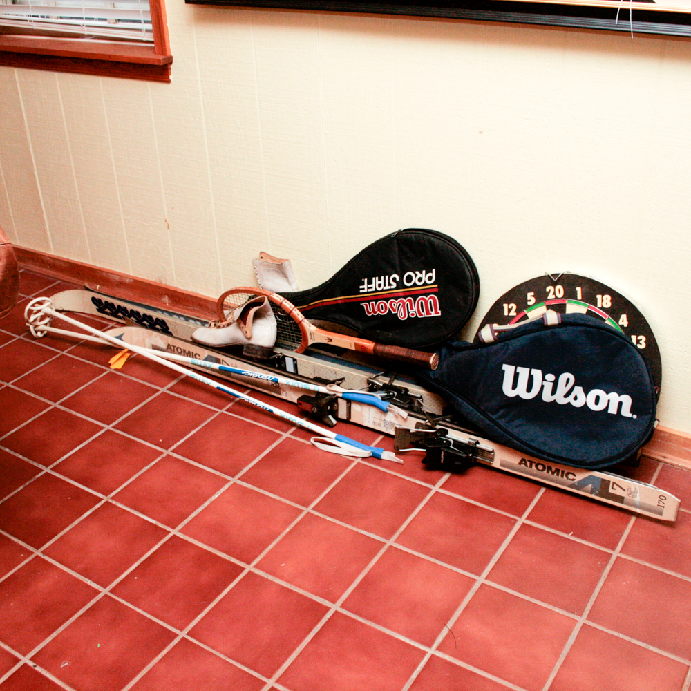 Collection of Vintage Sporting Goods