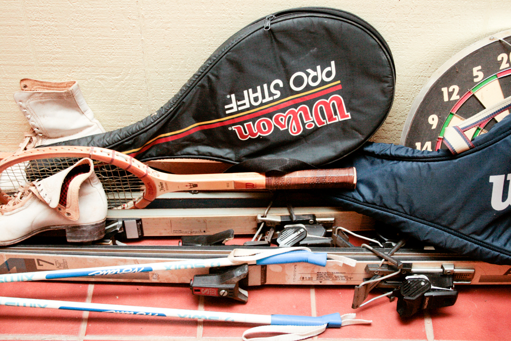 Collection of Vintage Sporting Goods