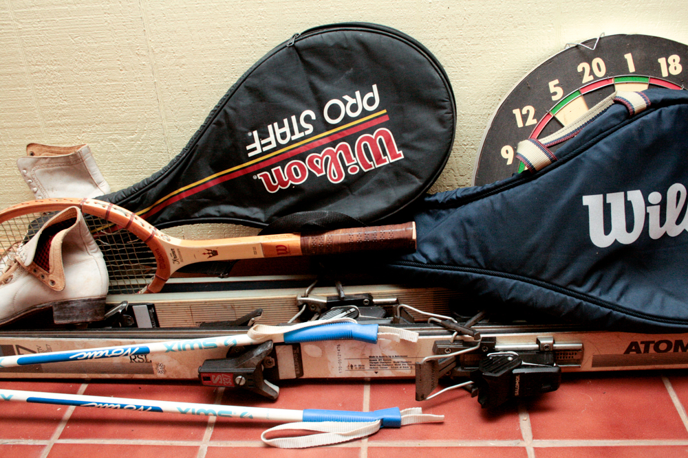 Collection of Vintage Sporting Goods