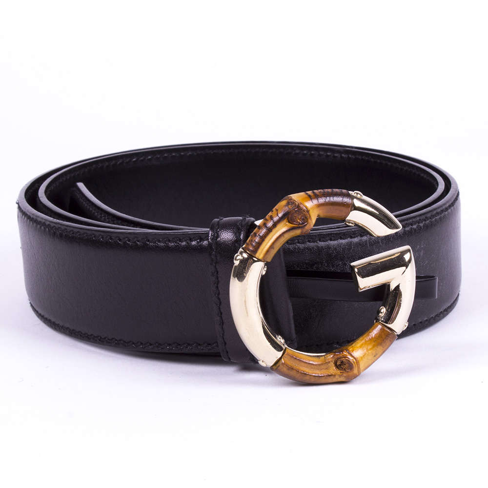 Men's Gucci Black Leather Belt