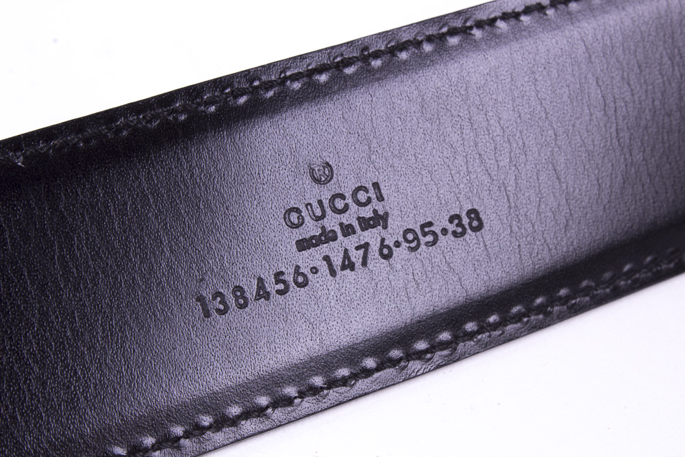 Men's Gucci Black Leather Belt