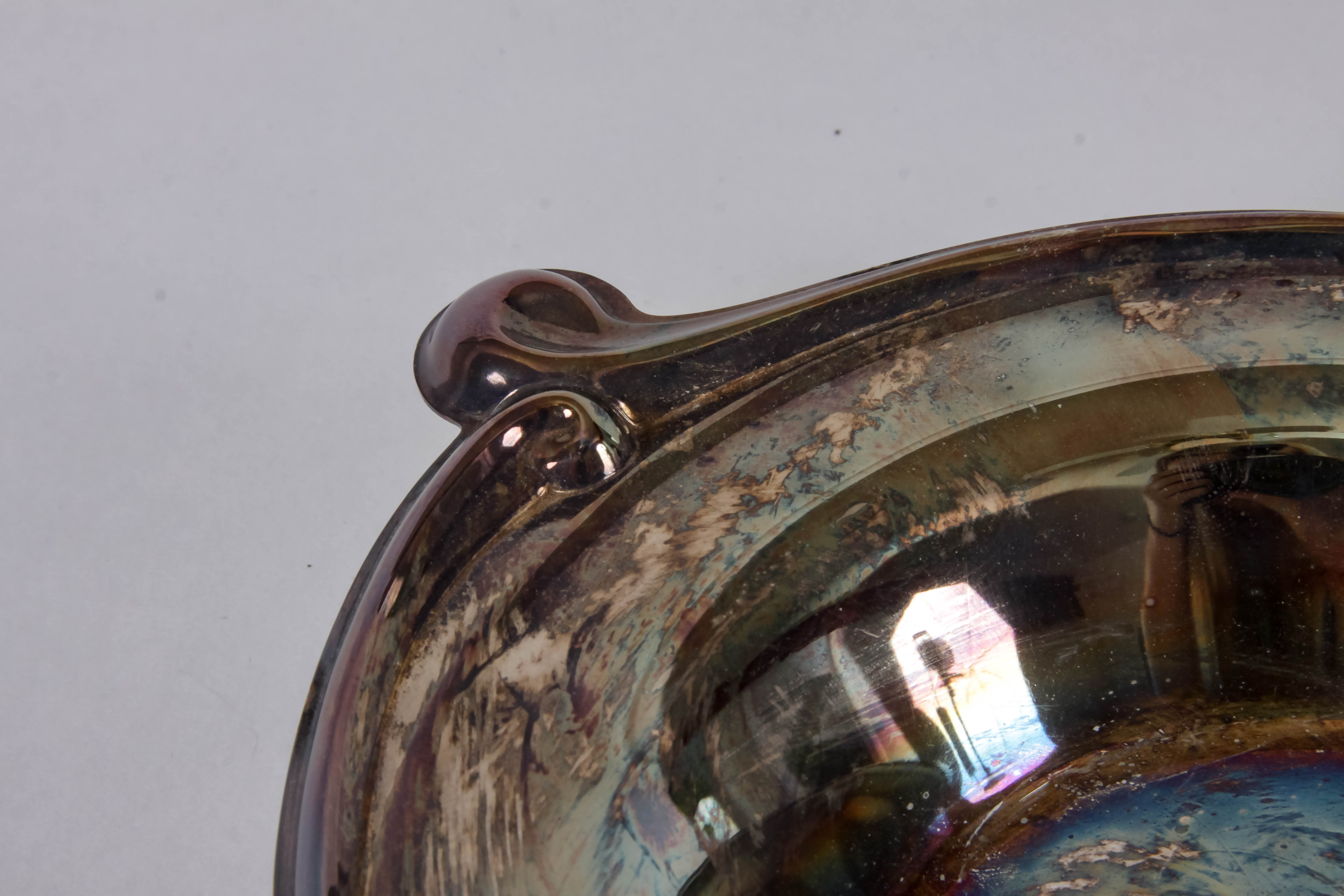 Silver-Plated Footed Tray and Dish Set