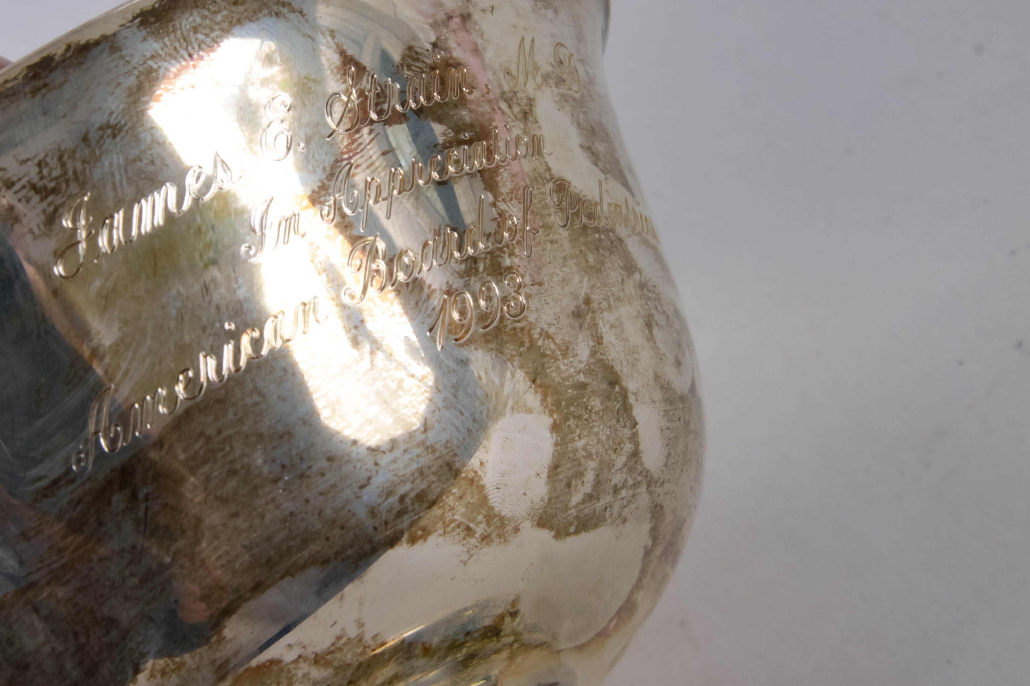 Reed and Barton Sterling Silver Engraved Bowl