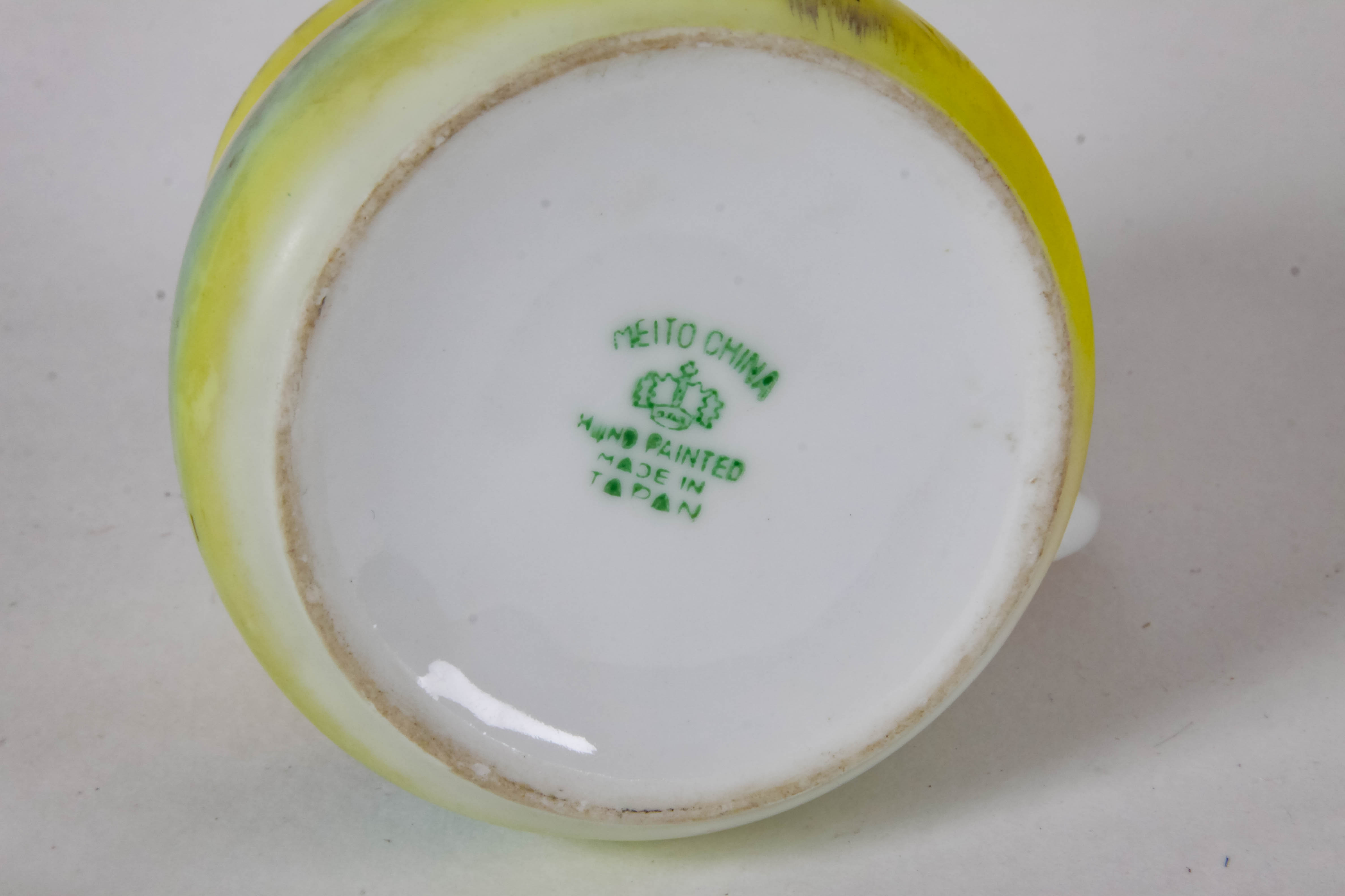 Vintage Hand-Painted Japanese Lustreware Jam Jar