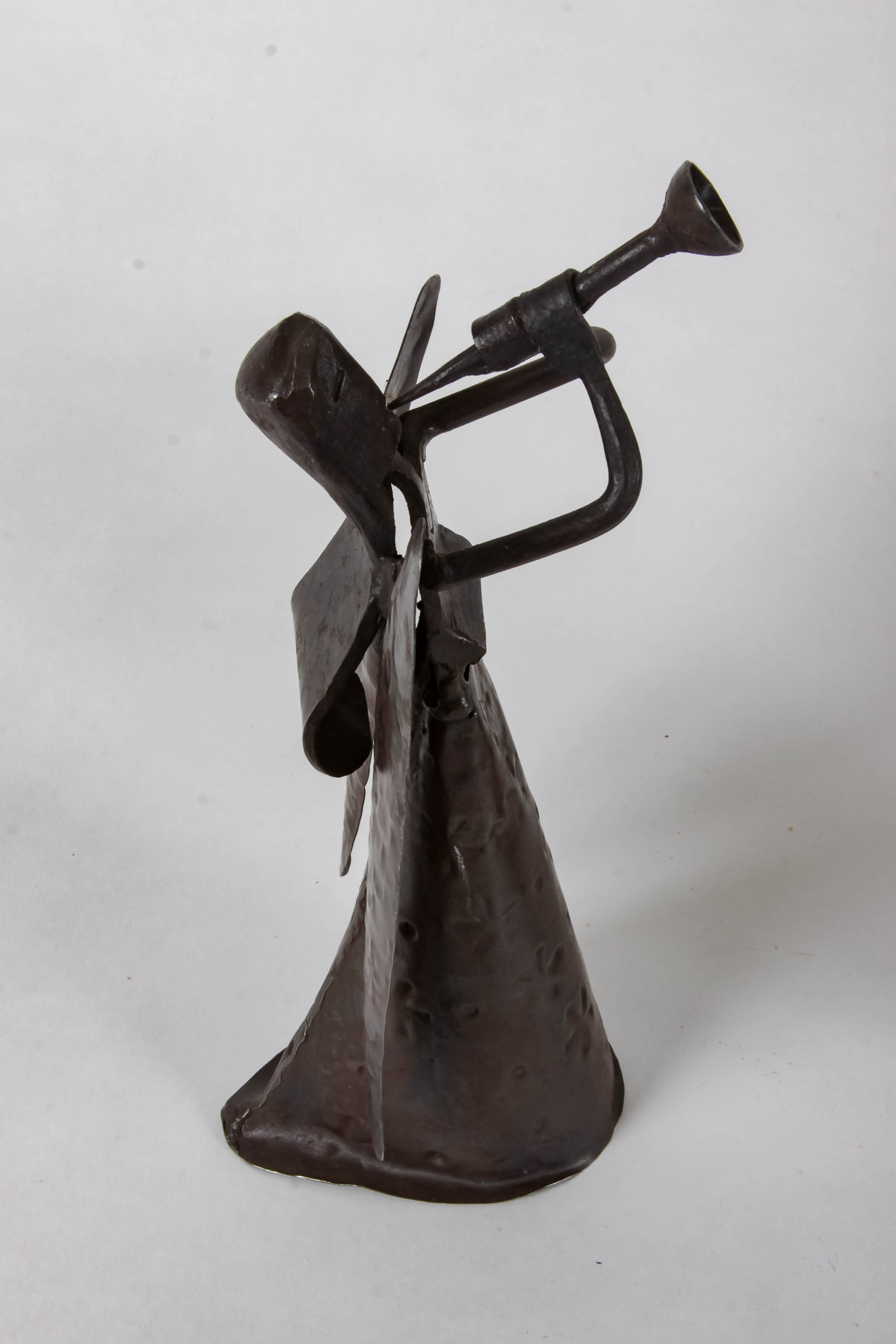 Pair of Metal Angel Figure Decor