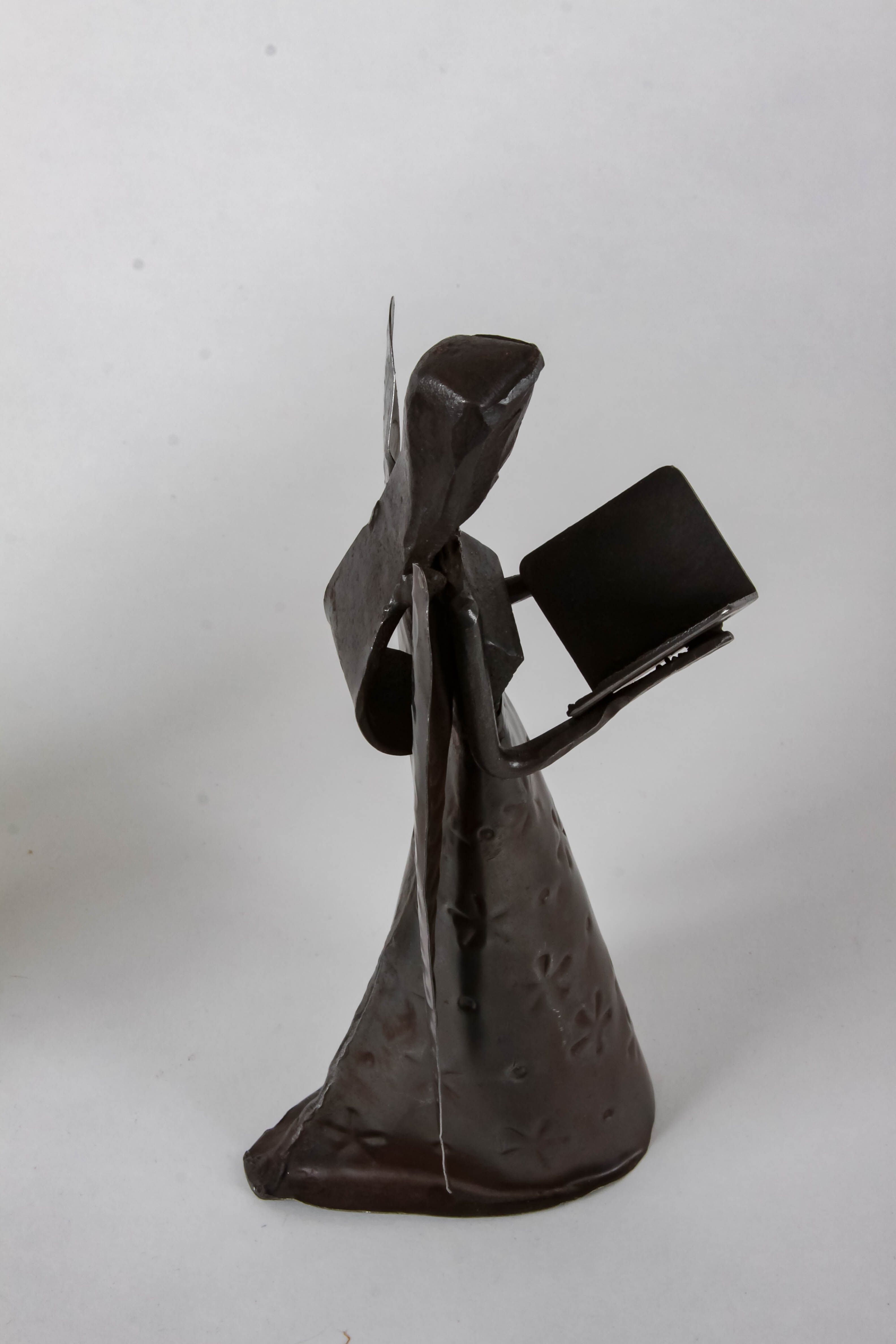 Pair of Metal Angel Figure Decor