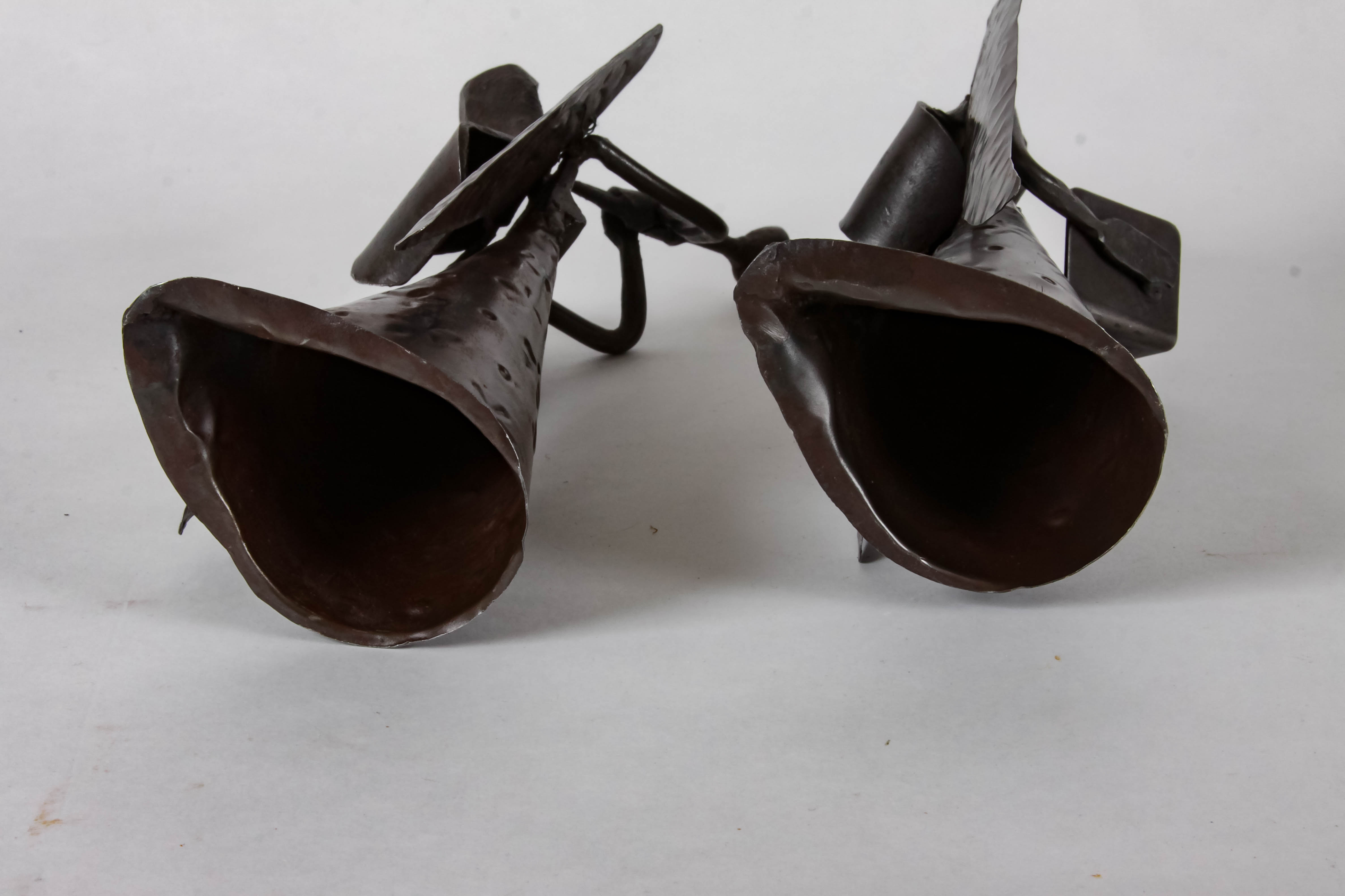 Pair of Metal Angel Figure Decor