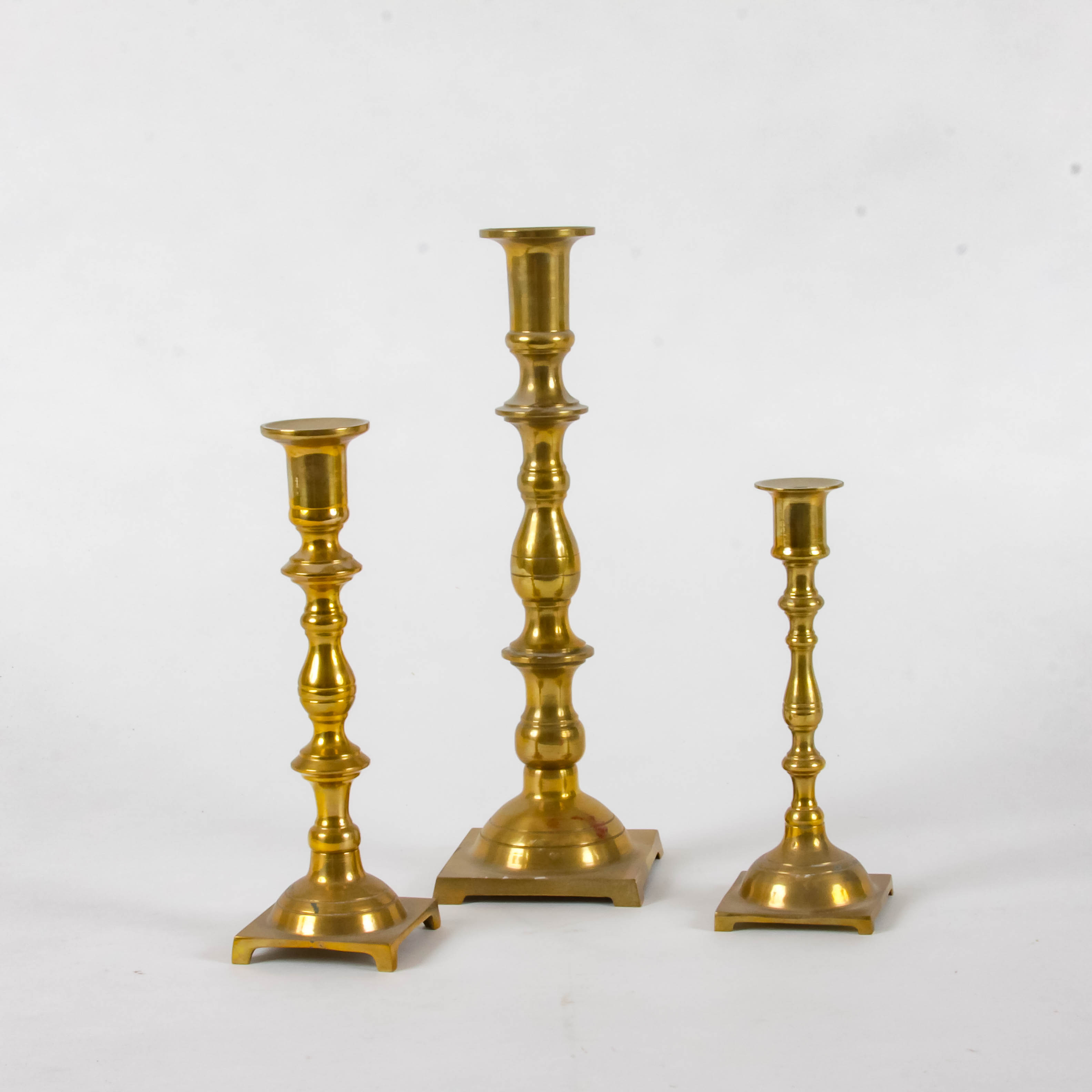 Brass Candlestick Trio