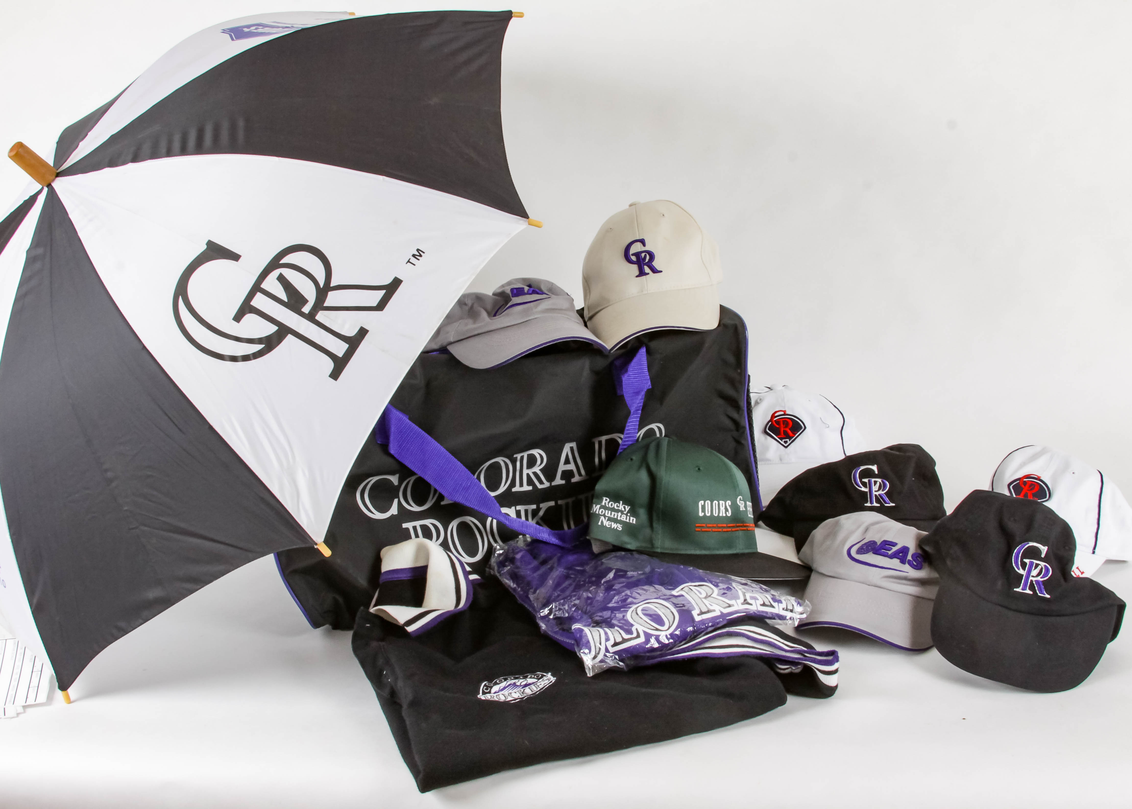 Large Collection of Colorado Rockies Baseball Apparel
