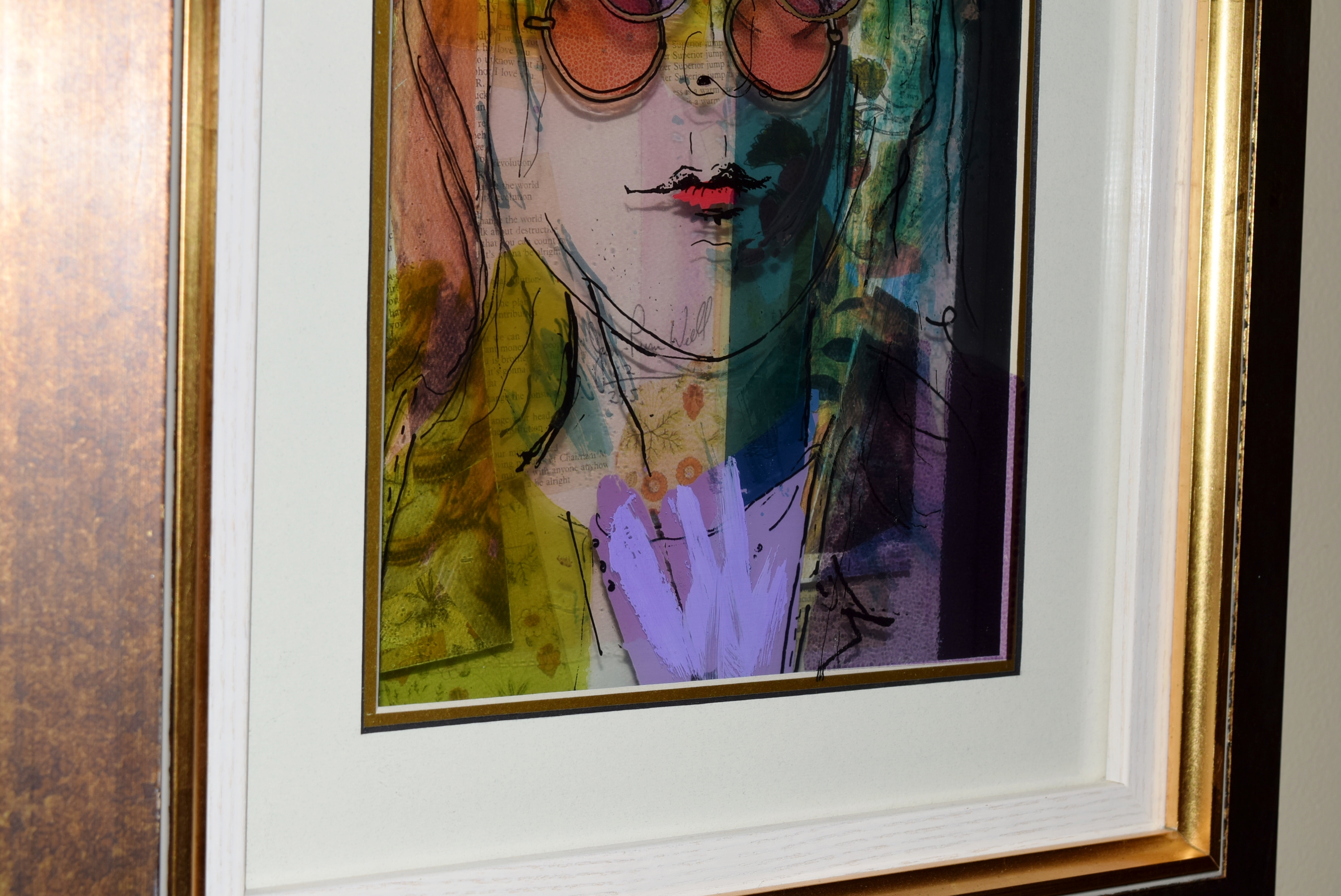 Jean Pierre Weill Signed Vitreograph 'John Lennon'