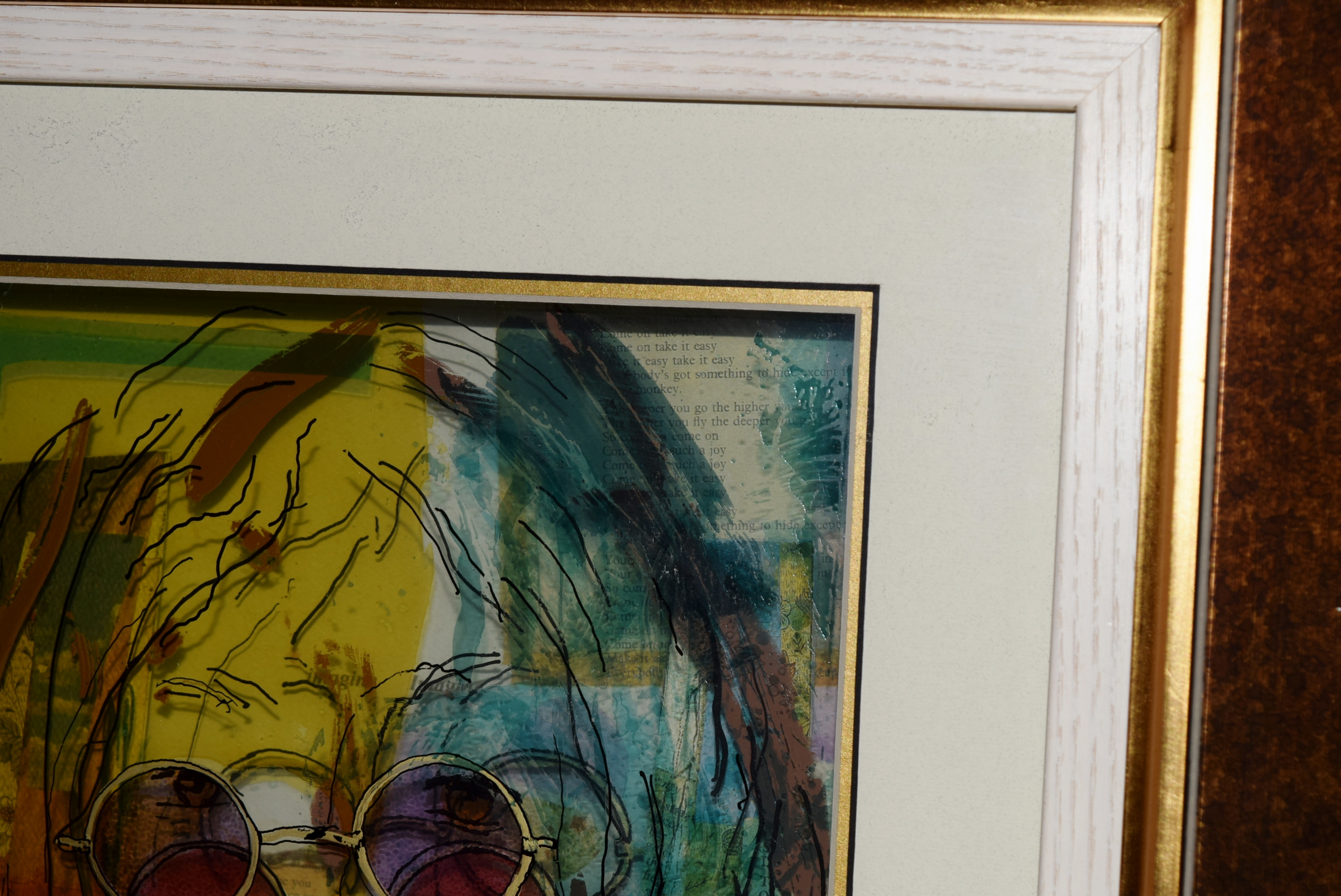 Jean Pierre Weill Signed Vitreograph 'John Lennon'