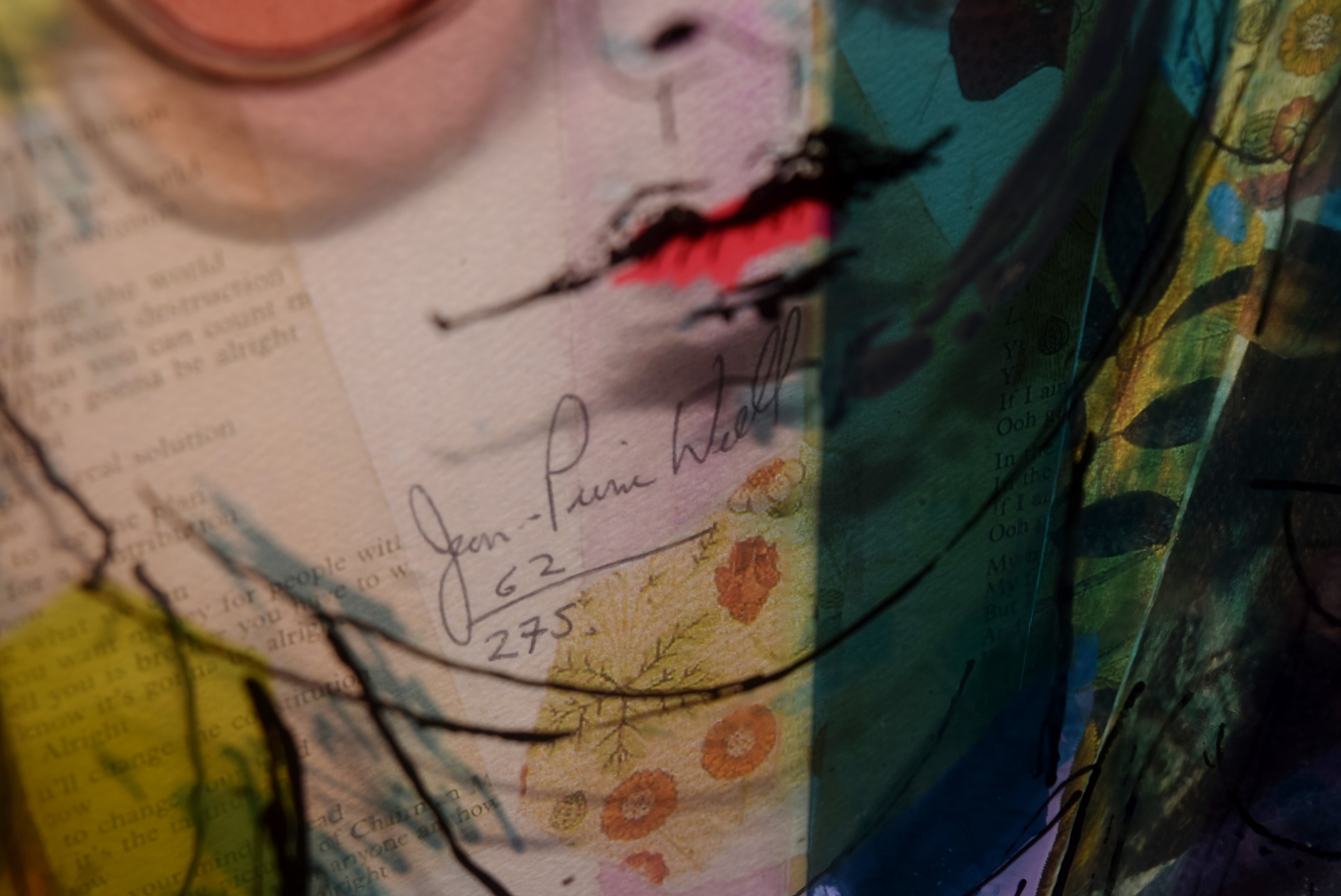 Jean Pierre Weill Signed Vitreograph 'John Lennon'