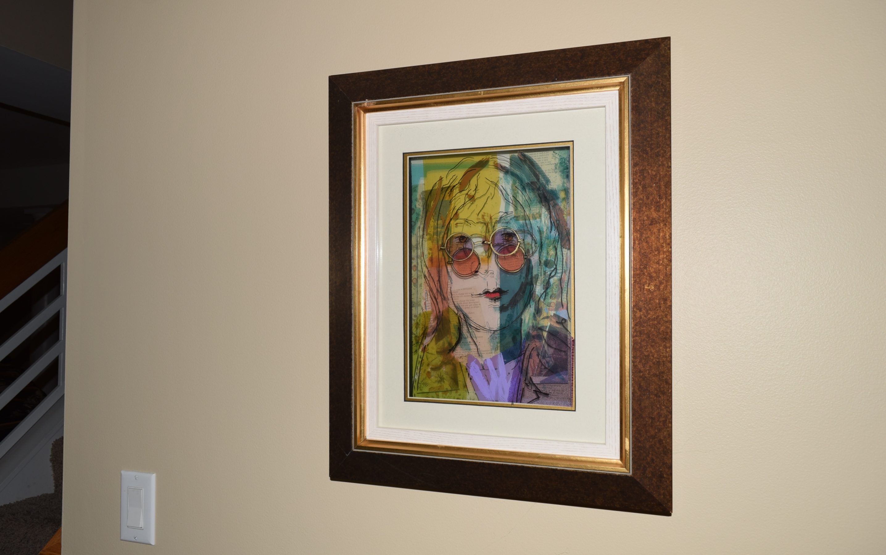 Jean Pierre Weill Signed Vitreograph 'John Lennon'