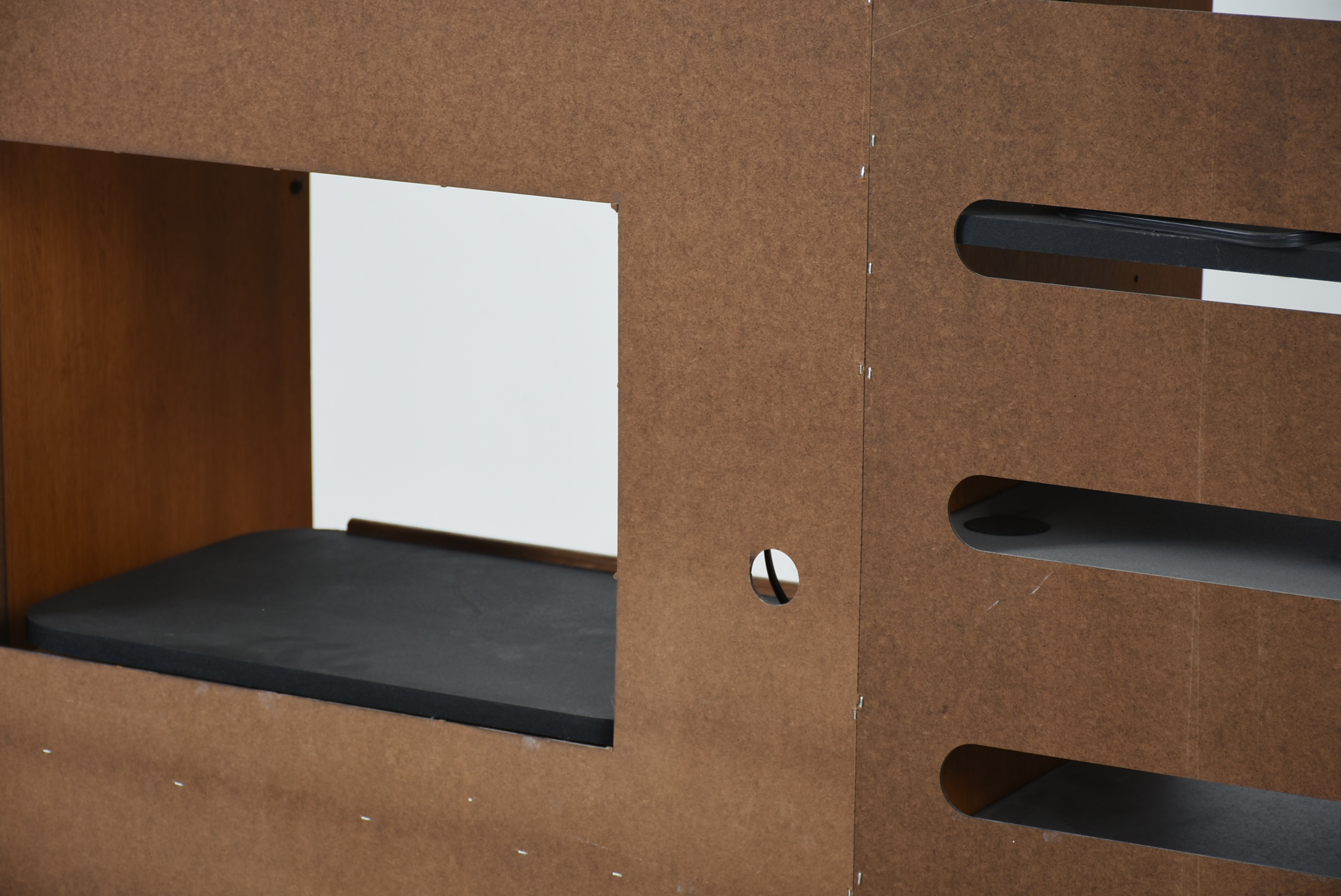 Mission Style Reproduction Oak Media Cabinet