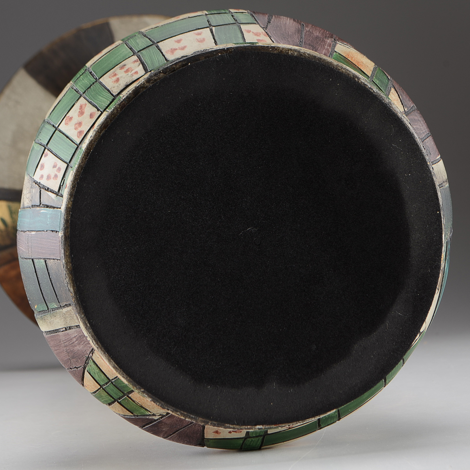 Hand-Decorated Porcelain Vase after Picasso