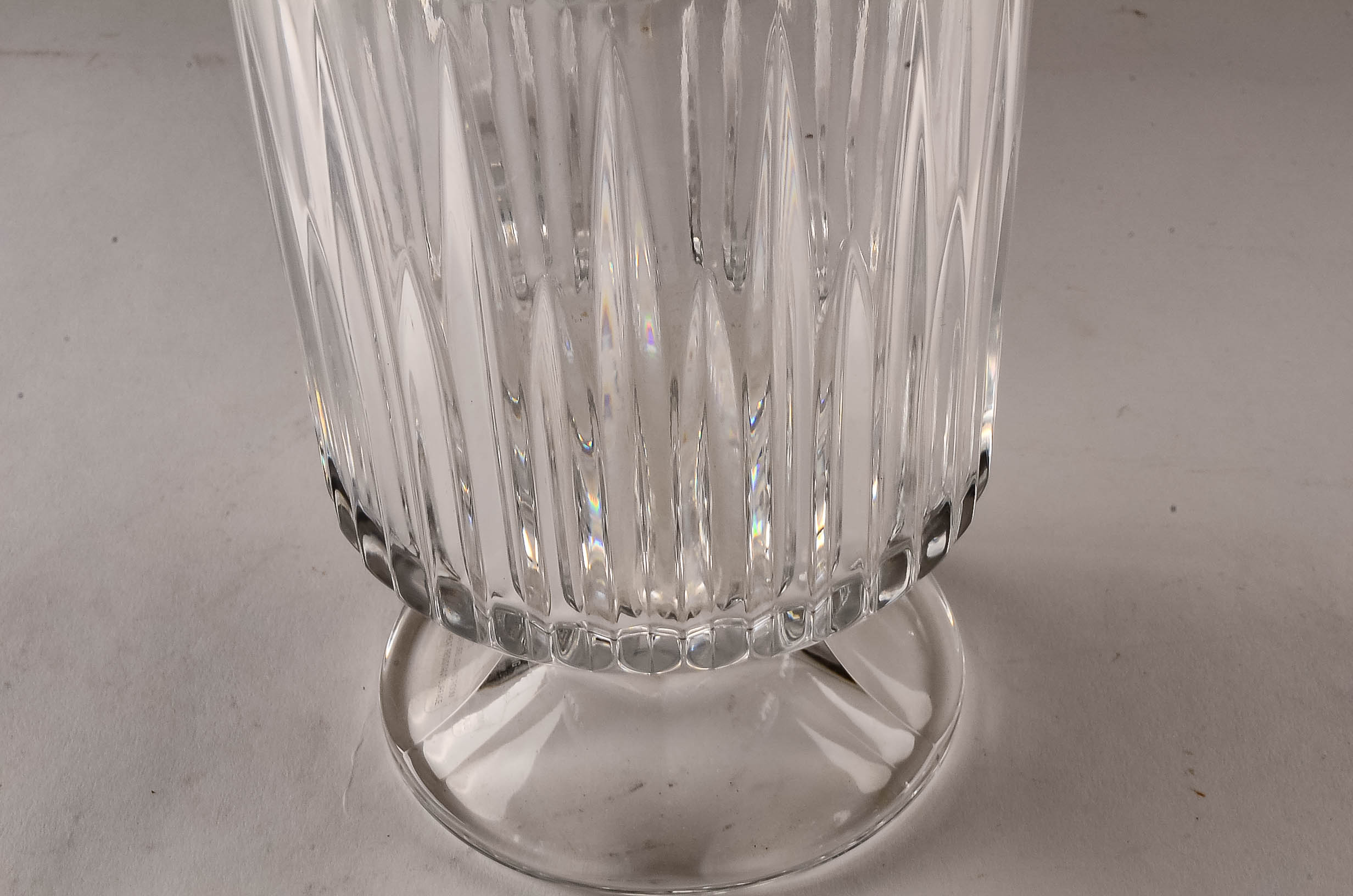 Footed Glass Vase