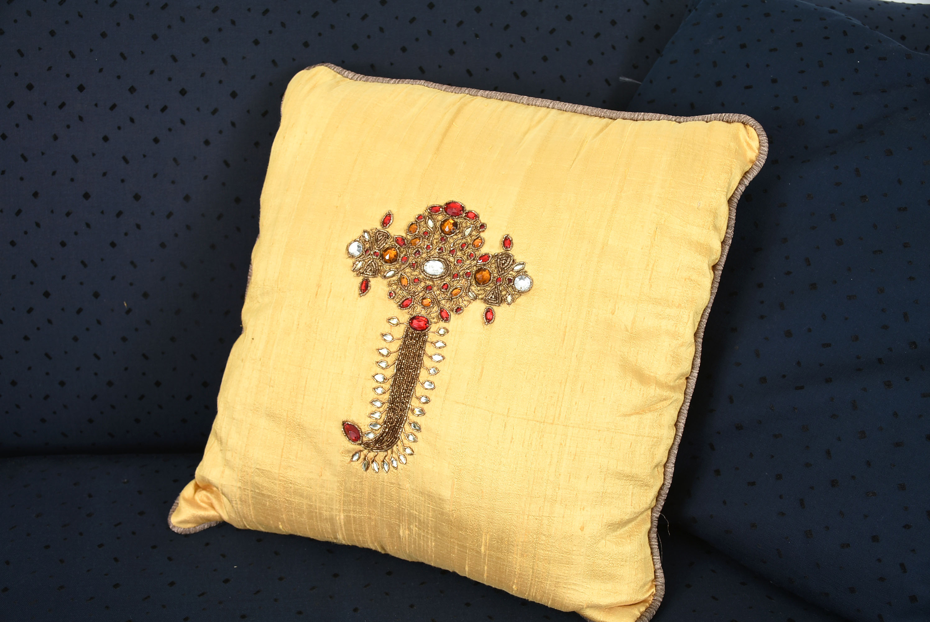 Sherrill Sofa in Dark Blue