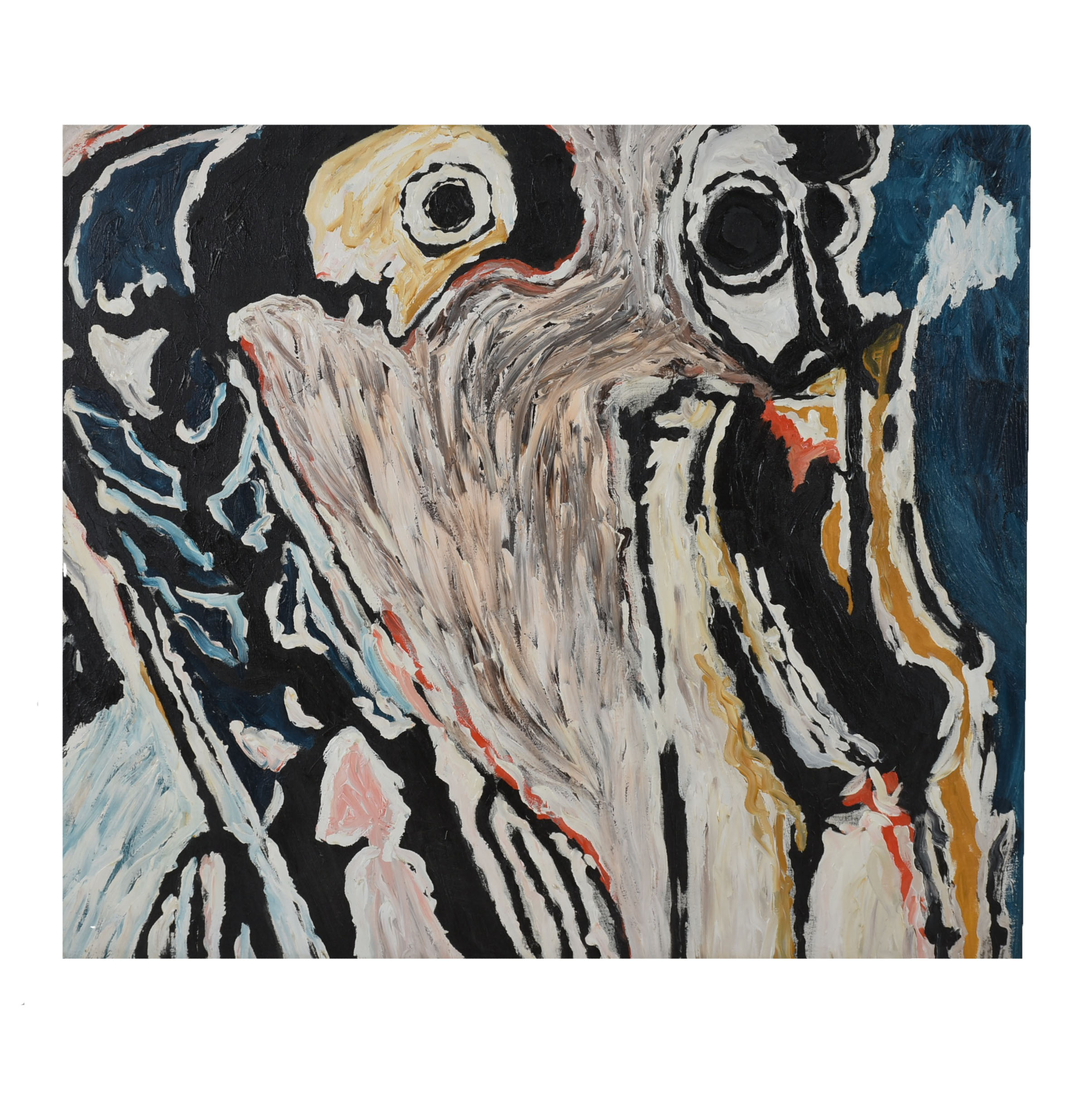 Rosemarie Koczy Original Large Abstract Finger Painting