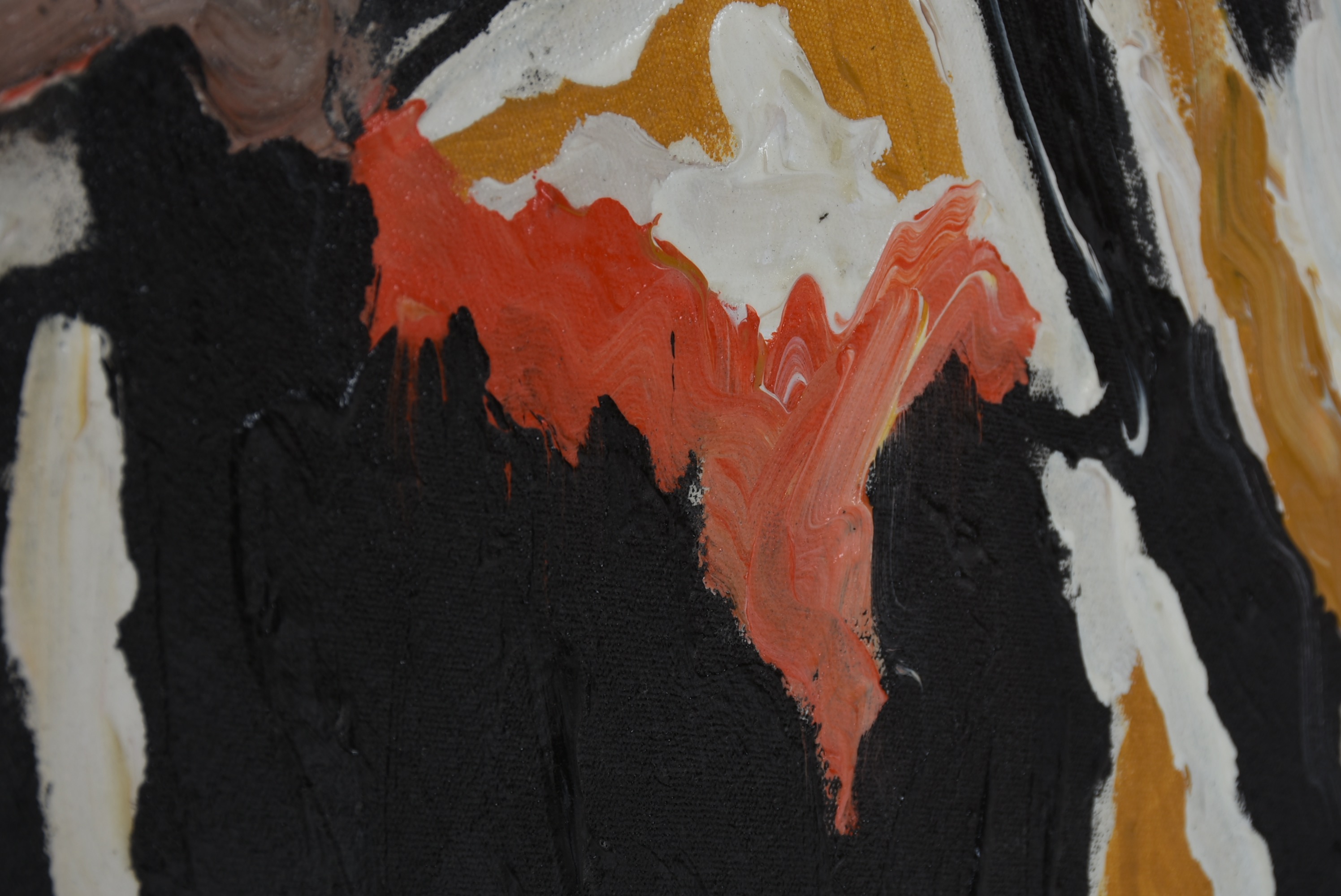 Rosemarie Koczy Original Large Abstract Finger Painting