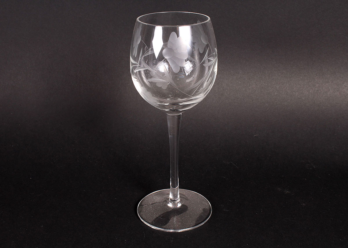 Etched Wine and Juice Glasses