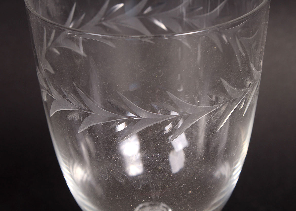 Etched Wine and Juice Glasses