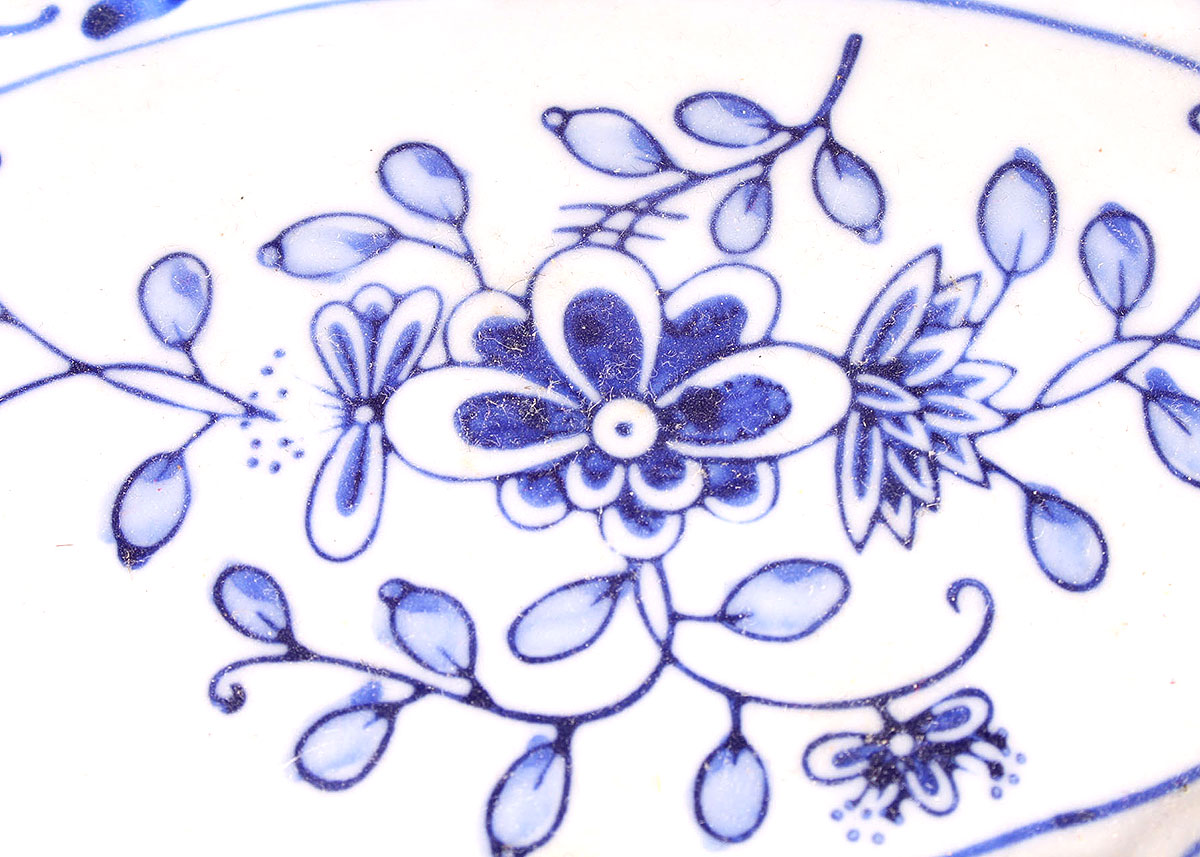 Reticulated Blue and White Delft Style Plates