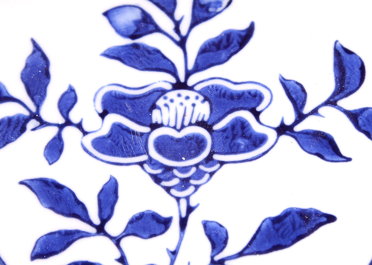 Reticulated Blue and White Delft Style Plates