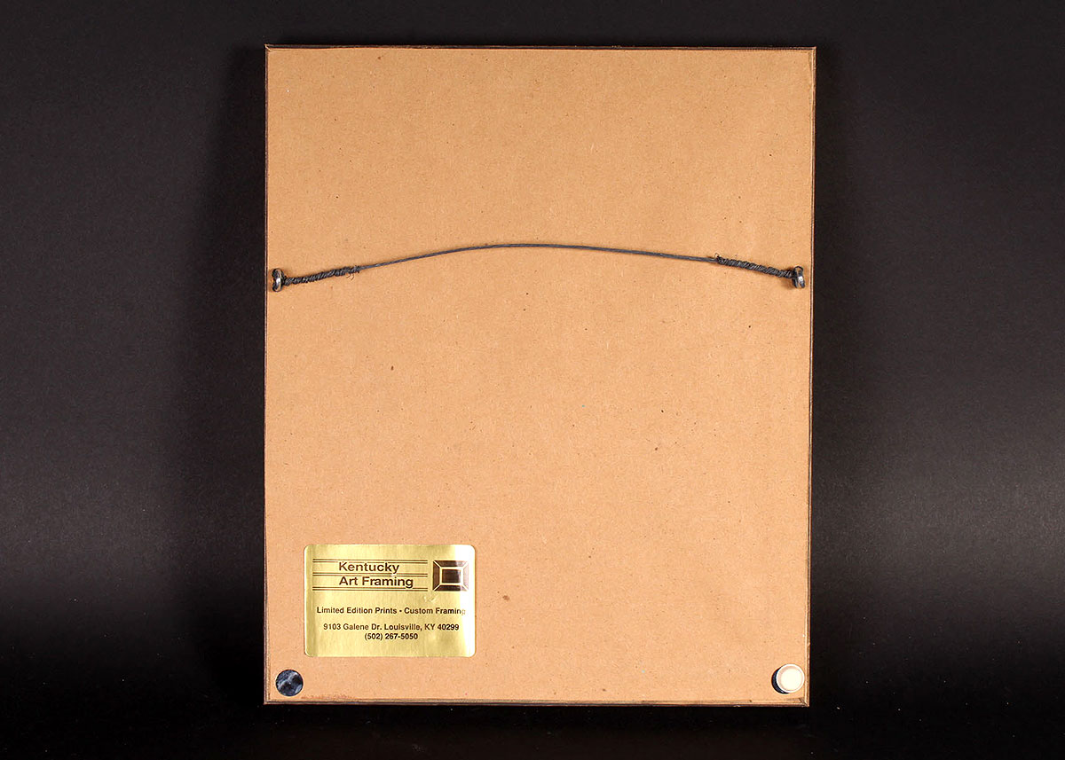 Framed Ray Harm "Cardinal on Sunflower" Offset Lithograph Print