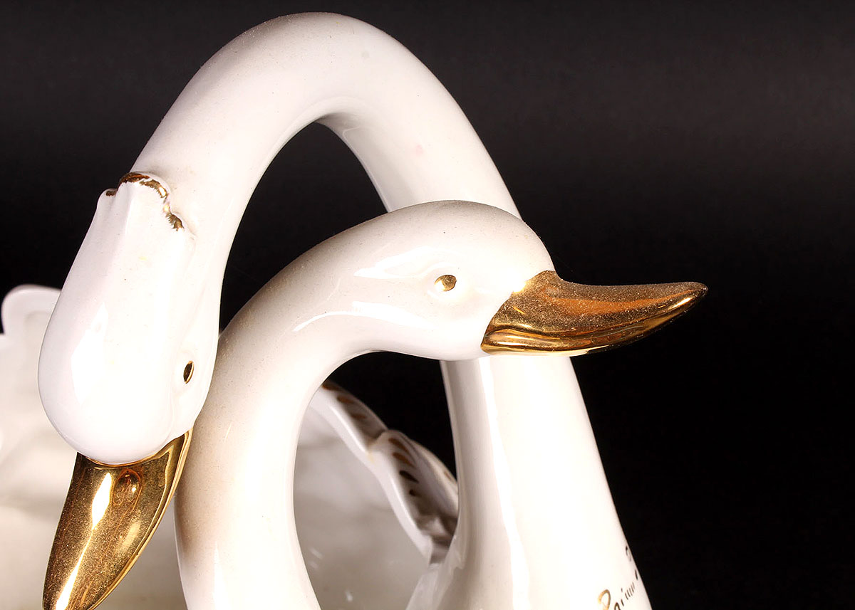 Semi-Vintage Italian Swan Planter