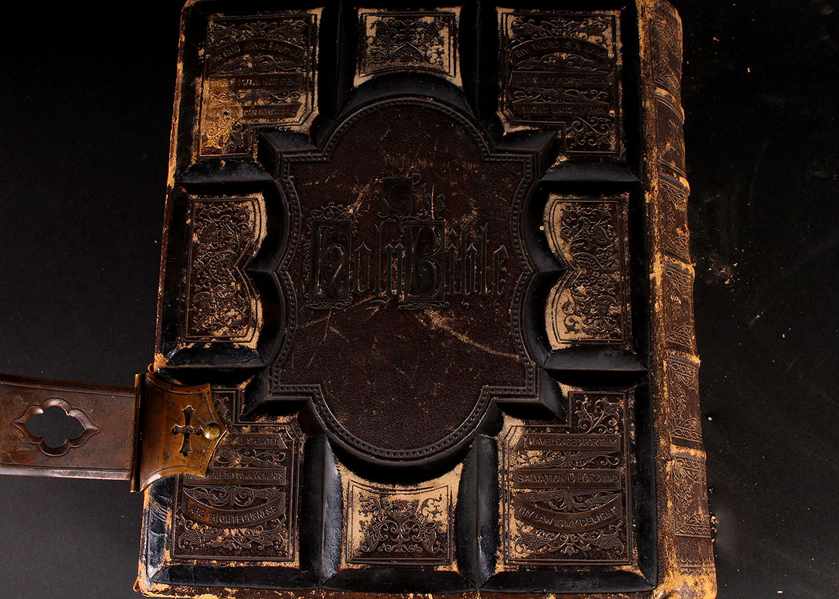Antique "The Holy Bible" 1873