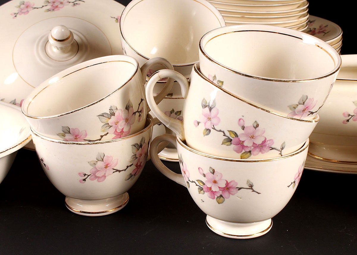 Collection of Homer Laughlin Eggshell Nautilus China