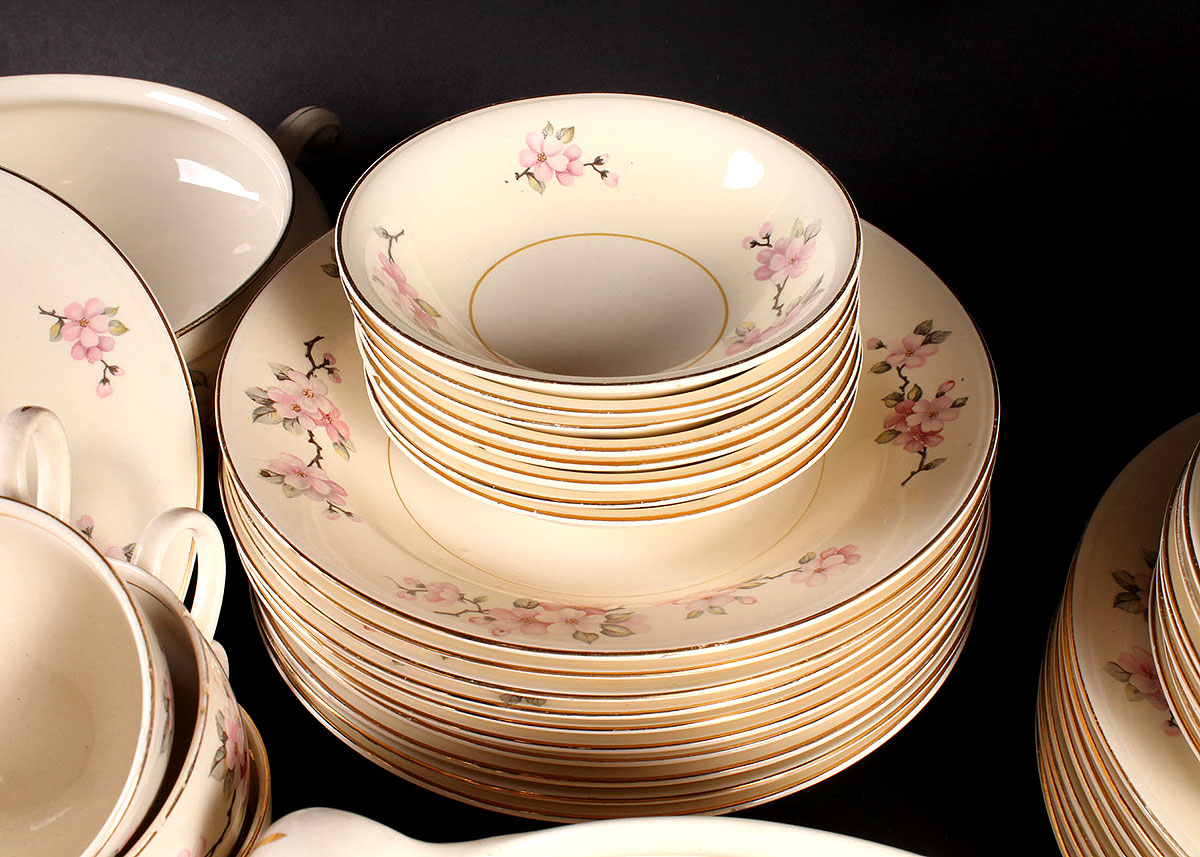 Collection of Homer Laughlin Eggshell Nautilus China