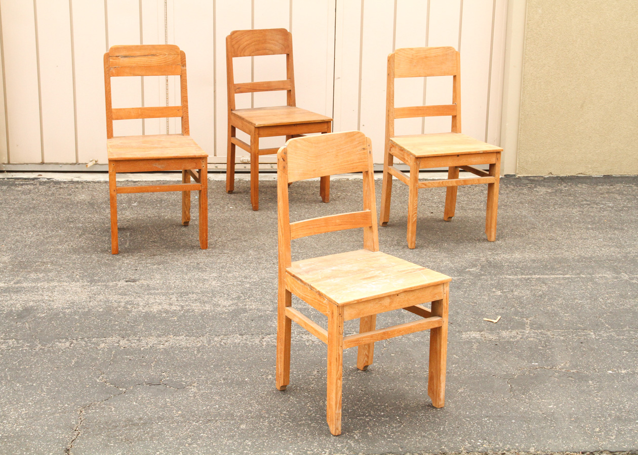 Antique Wooden Chair Set