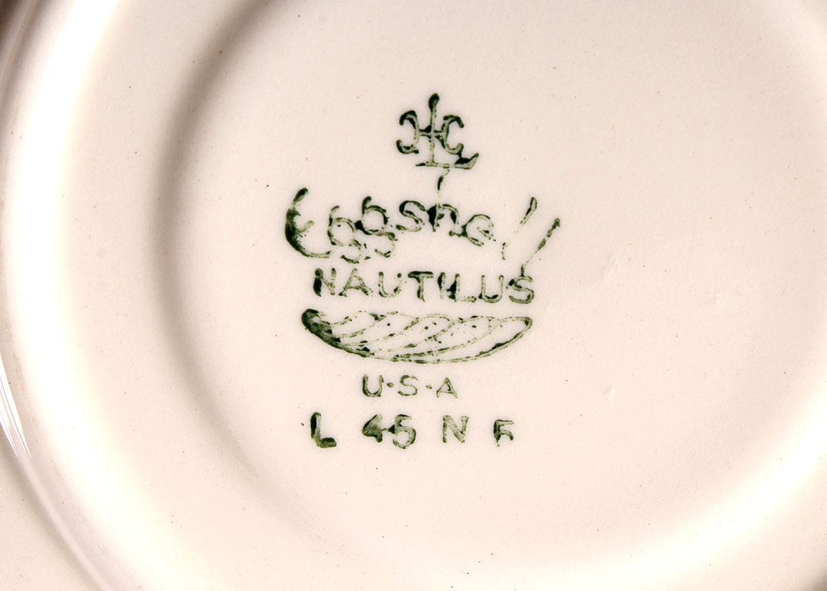 Collection of Homer Laughlin Eggshell Nautilus China