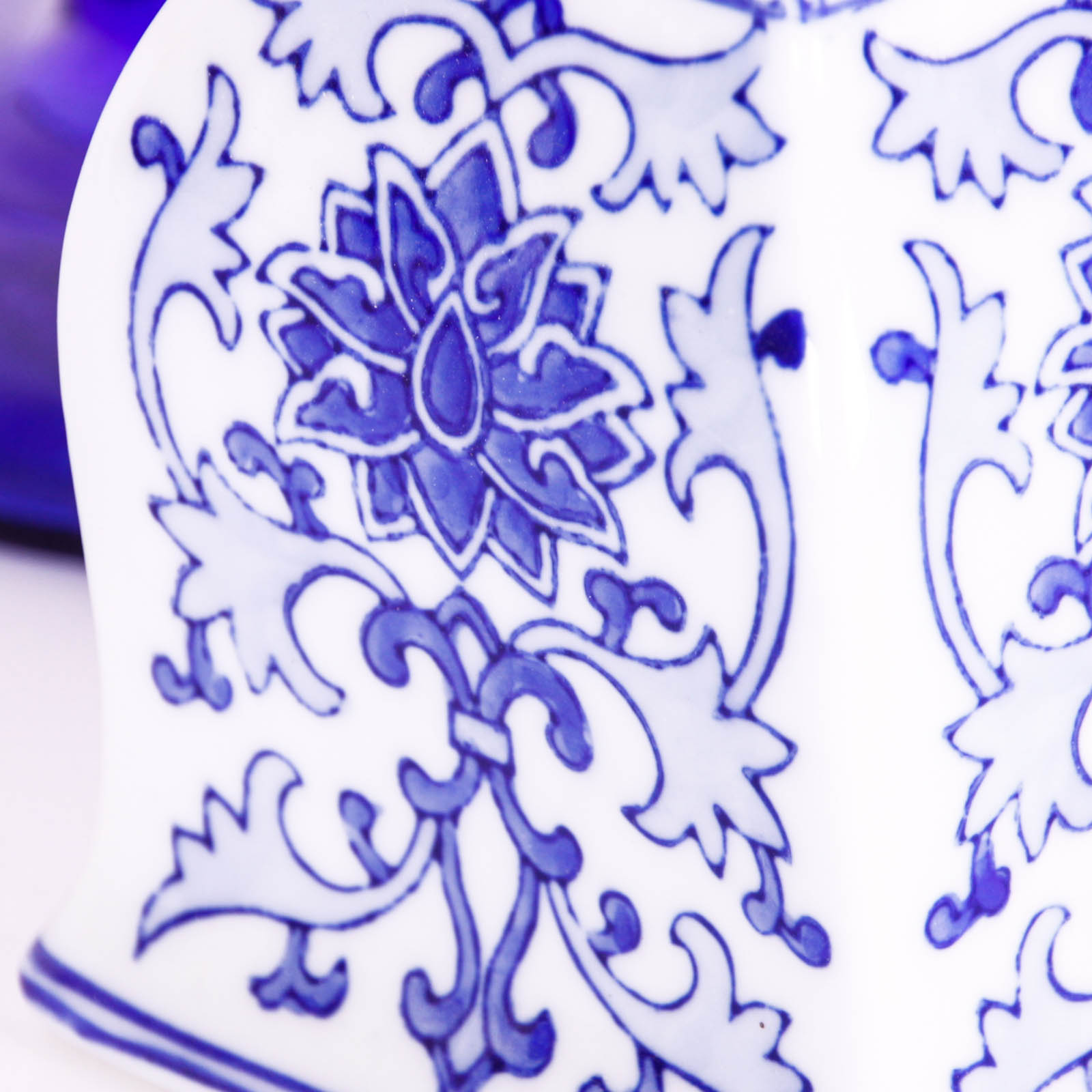 Group of Mostly Ceramic Blue Decor Items