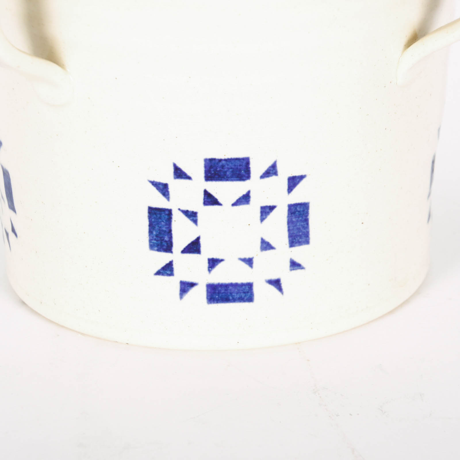 Handcrafted Blue and White Pottery Pieces