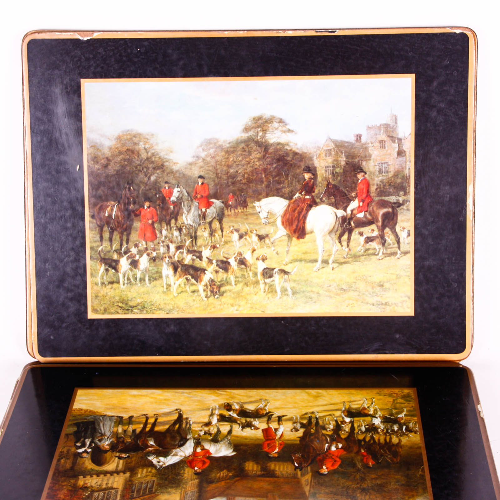 Vintage Hunting Scenes Board Placemats