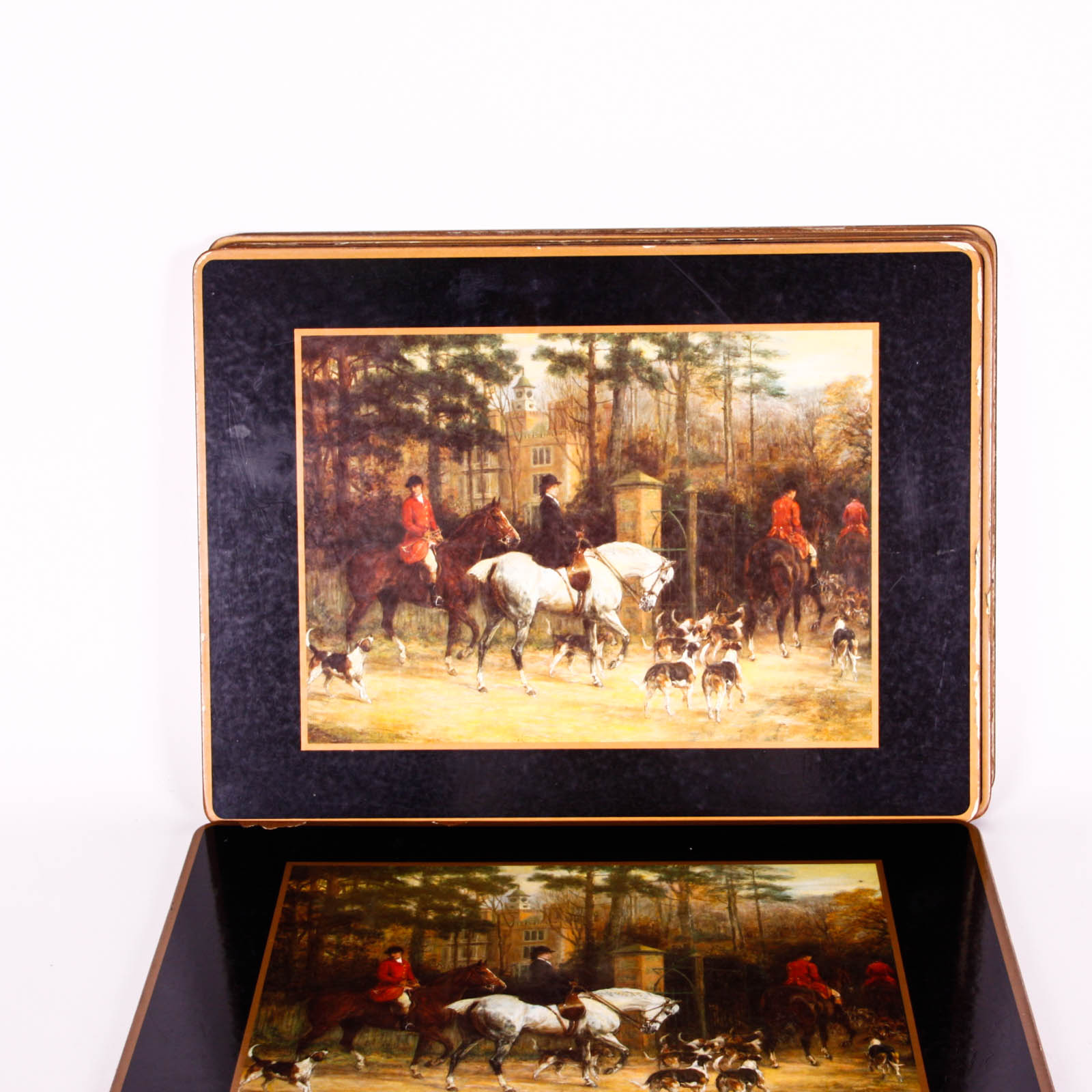 Vintage Hunting Scenes Board Placemats