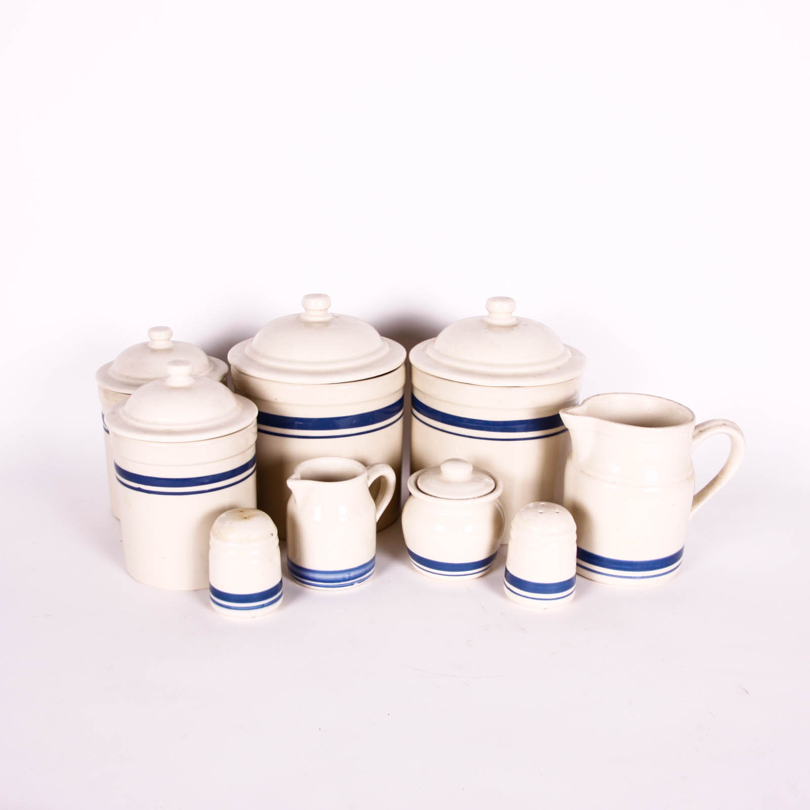 Blue Striped Kitchen Collection by Roseville