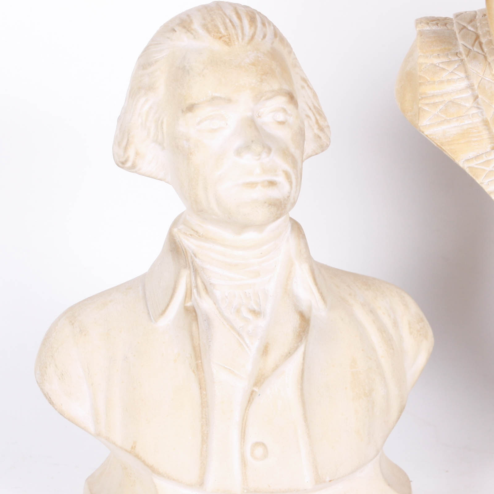 Bust of Thomas Jefferson and William Shakespeare