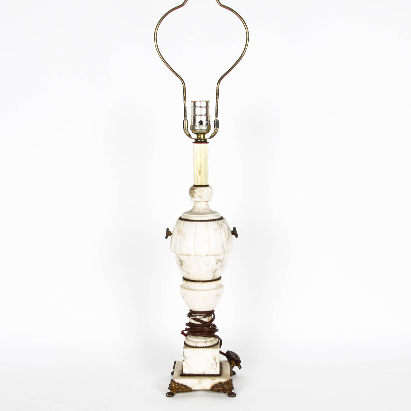 Marble and Brass Lamp